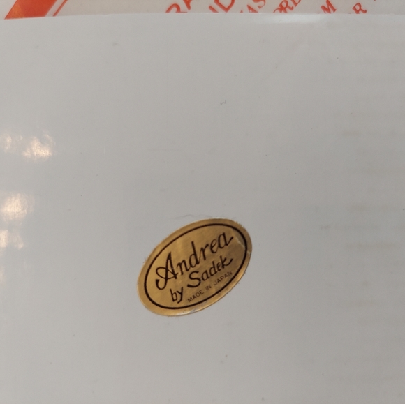 Vintage Cake Plate and Server Set Fruit and Flower Design Andrea by Sadek - Picture 10 of 14